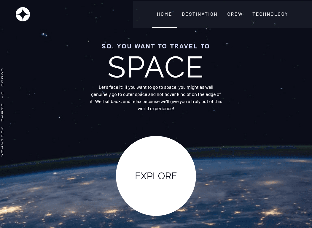 Space-Travels Website